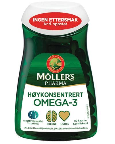 Möller's Pharma høykonsentrert omega.